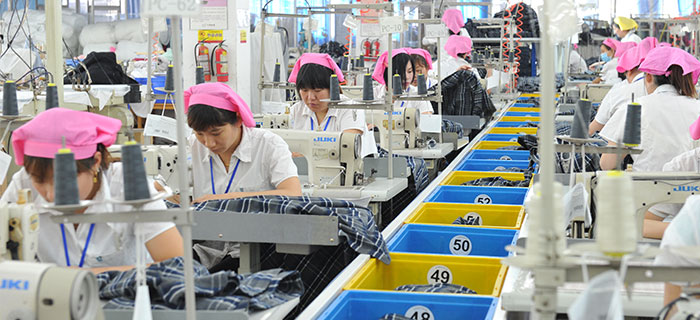 劉潭服裝生產車間現場圖 劉潭服裝生產車間現場圖