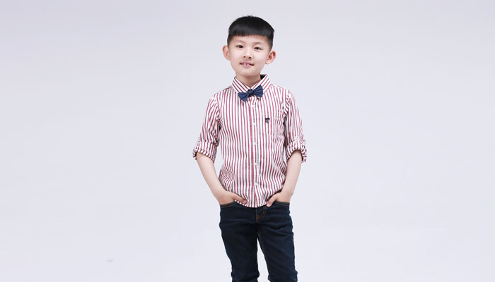 條紋長袖襯衫 條紋長袖襯衫