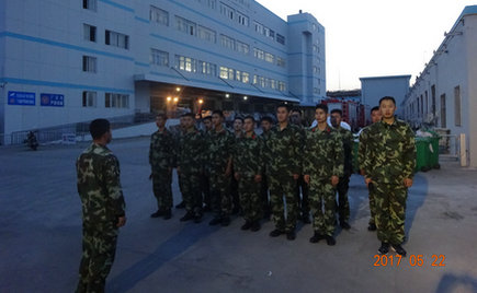 劉潭服裝聯合無錫北塘劉潭消防中隊進行消防演練