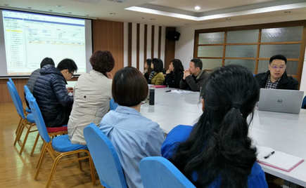 劉潭服裝召開ERP信息管理系統轉入流水線現場培訓會議