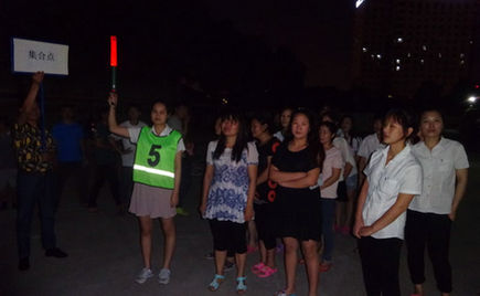 安全生產月，劉潭服裝進行宿舍緊急疏散演習