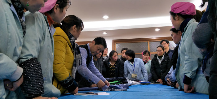 劉潭服裝邀請日本株式會社專家參加縫制規則交流沙龍