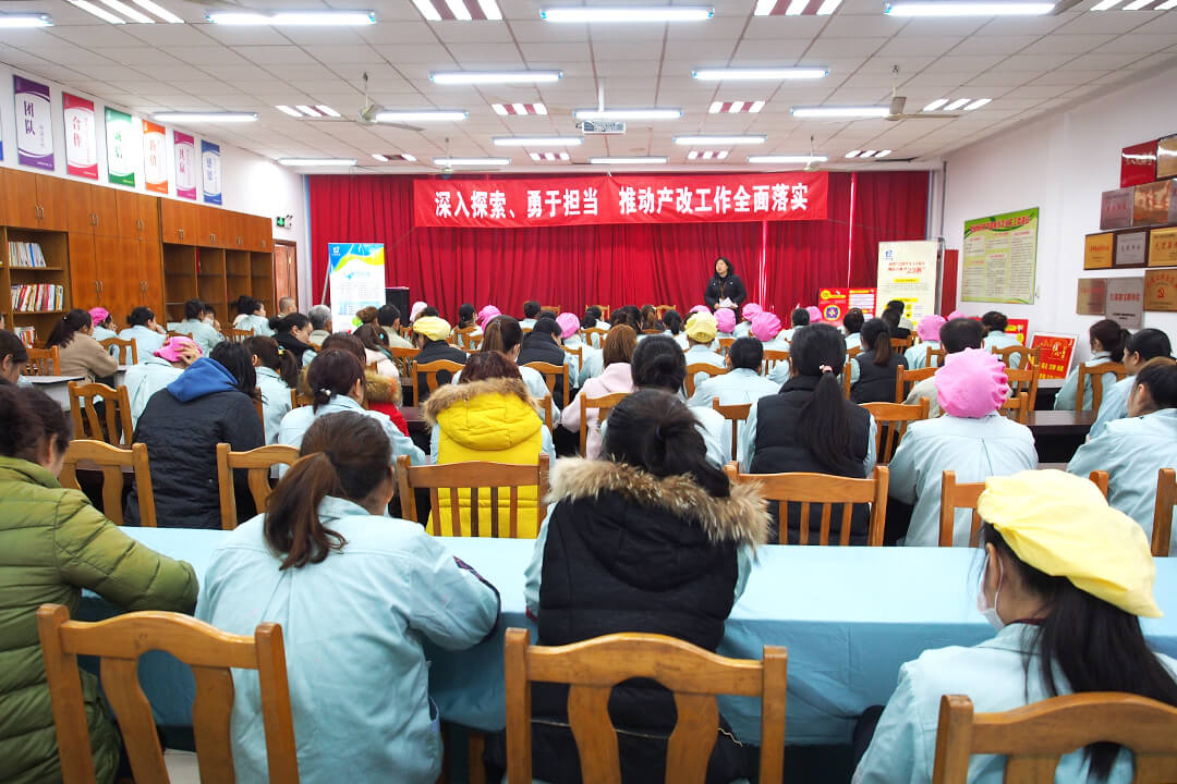 劉潭服裝產改工作