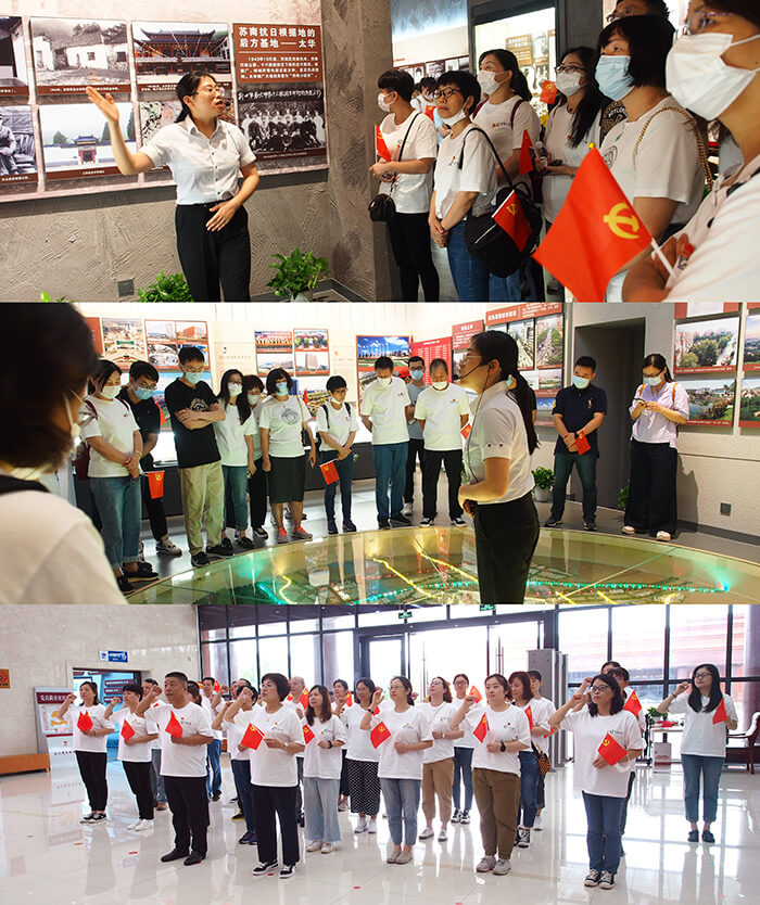 1 劉潭服裝廠黨員參觀宜興黨史陳列館