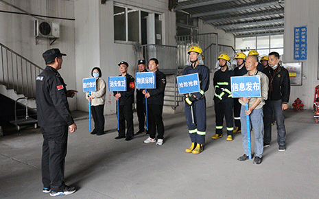 劉潭服裝開展特種設備專項演練