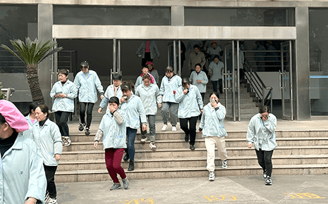 劉潭服裝:生產車間模擬火災救援演練 劉潭服裝:生產車間模擬火災救援演練