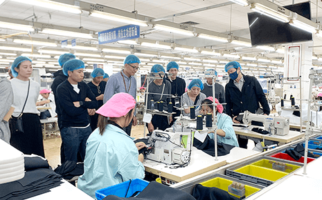 熱烈歡迎重要日本客戶到劉潭服裝參觀考察 熱烈歡迎重要日本客戶到劉潭服裝參觀考察