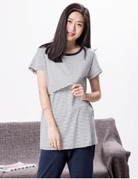 全棉針織哺乳睡衣