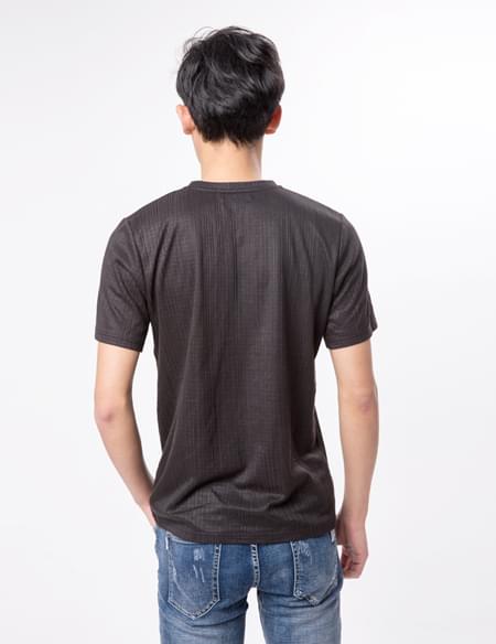 男式針織V領T恤