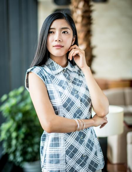 女式格子襯衫