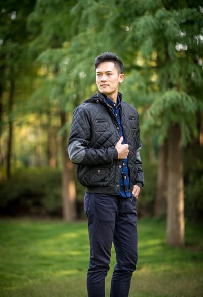 平紋仿記憶布外套