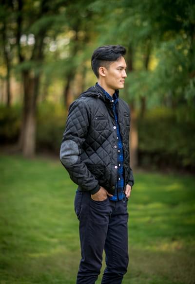 平紋仿記憶布外套