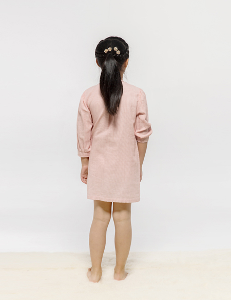 女童梭織全棉睡裙