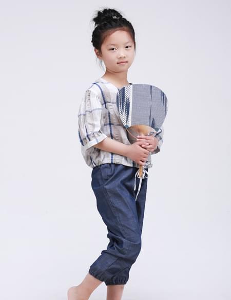 全棉泡泡紗女童睡衣