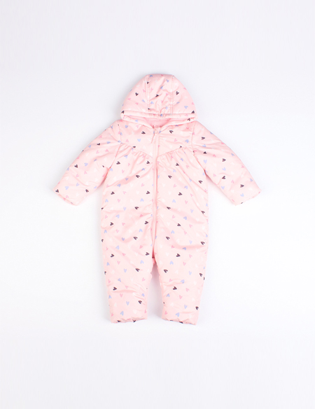 帶帽愛(ài)心印花棉爬