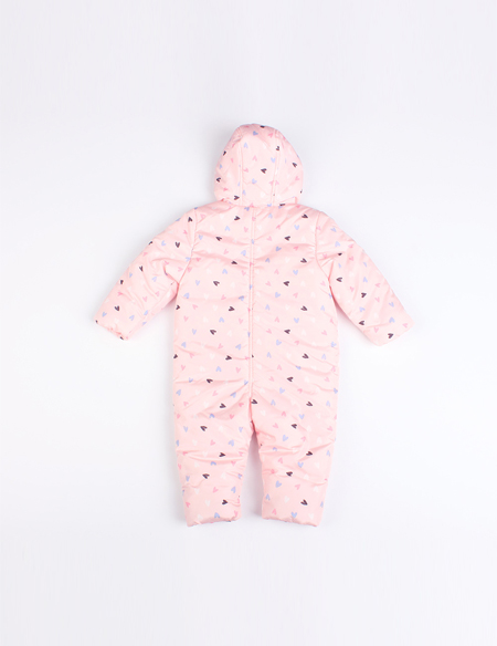 帶帽愛(ài)心印花棉爬