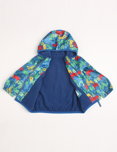 男童休閑印花長(zhǎng)袖連帽外套