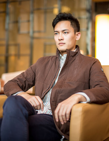 男士長袖休閑夾克