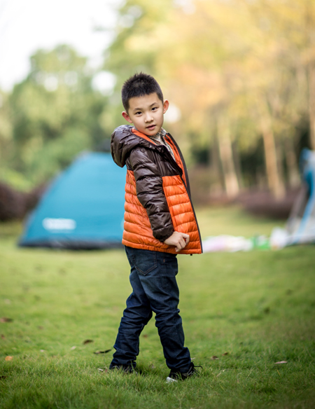 兒童冬季連帽棉服