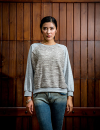 圓領長袖針織服