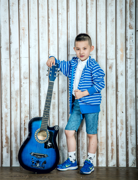 兒童條紋休閑外套