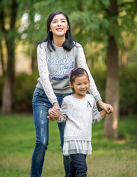 針織拼蕾絲休閑衛衣 針織拼蕾絲休閑衛衣