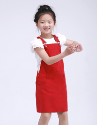 女童全棉背帶裙