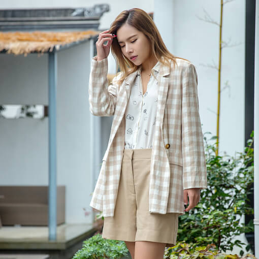 女士格子西裝 女士格子西裝