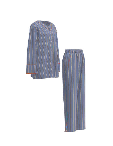 女式睡衣套長袖長褲