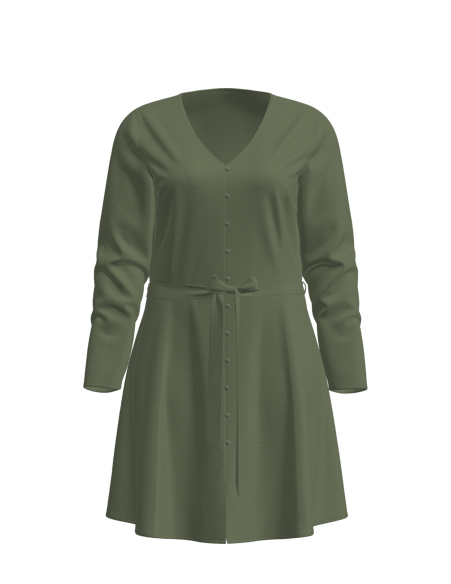 女士帶蝴蝶結長裙