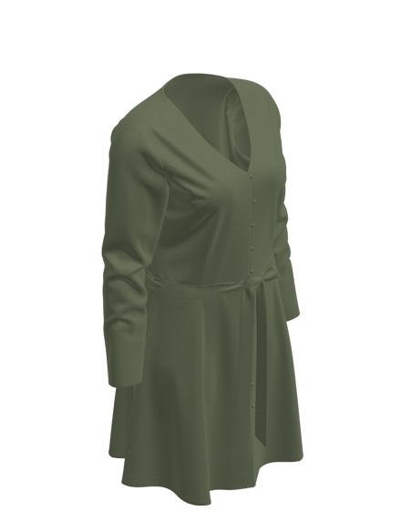 女士帶蝴蝶結長裙