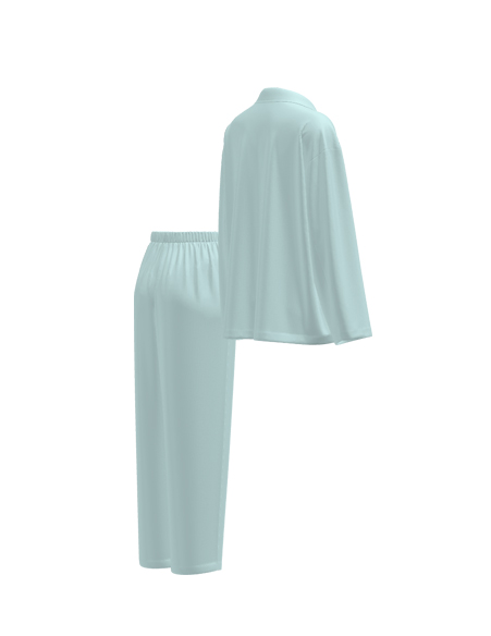 女款長斜插袋家居服