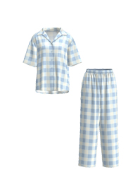 女款翻領家居服套裝