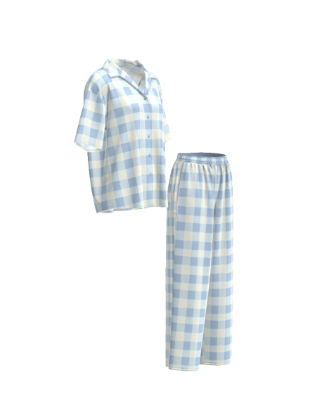 女款翻領家居服套裝